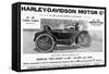 Harley Davidson Advert-null-Framed Stretched Canvas