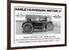 Harley Davidson Advert-null-Framed Art Print