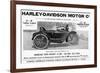 Harley Davidson Advert-null-Framed Art Print