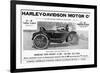 Harley Davidson Advert-null-Framed Art Print