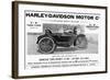 Harley Davidson Advert-null-Framed Art Print