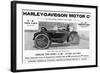 Harley Davidson Advert-null-Framed Art Print