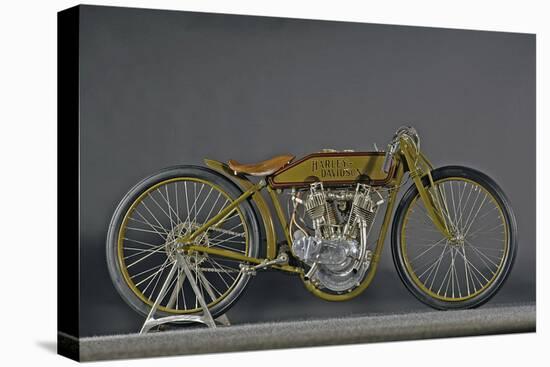 Harley Davidson Board track racer 1921-Simon Clay-Stretched Canvas