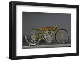 Harley Davidson Board track racer 1921-Simon Clay-Framed Photographic Print