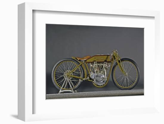 Harley Davidson Board track racer 1921-Simon Clay-Framed Photographic Print