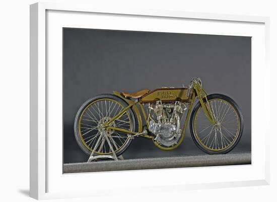 Harley Davidson Board track racer 1921-Simon Clay-Framed Photographic Print