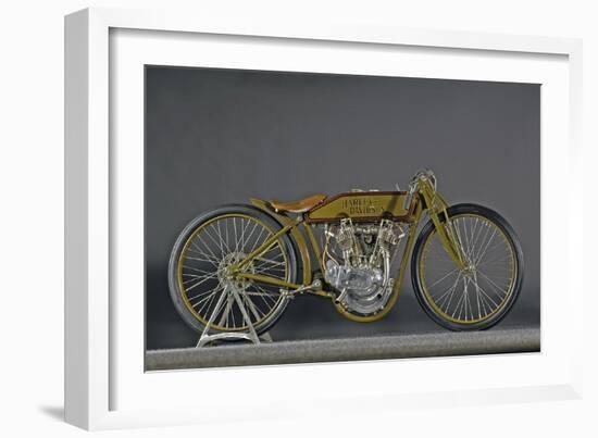 Harley Davidson Board track racer 1921-Simon Clay-Framed Photographic Print