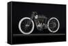 Harley Davidson boardtrack racer 1914-Simon Clay-Framed Stretched Canvas