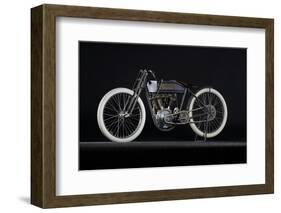 Harley Davidson boardtrack racer 1914-Simon Clay-Framed Photographic Print