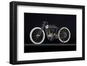 Harley Davidson boardtrack racer 1914-Simon Clay-Framed Photographic Print