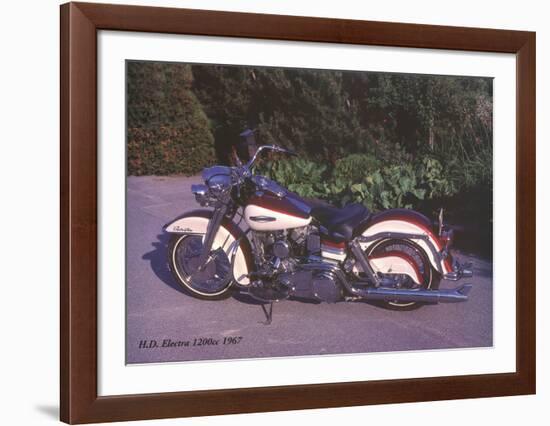 Harley Davidson Electra 1200c 1967-Forlag Hakan Eriksson-Framed Art Print