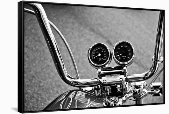 Harley Davidson Handlebars-null-Framed Stretched Canvas