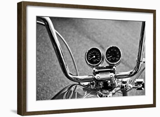 Harley Davidson Handlebars-null-Framed Photo