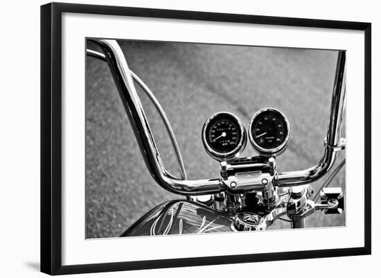 Harley Davidson Handlebars-null-Framed Photo