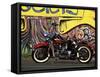 Harley Davidson Heritage Softail-null-Framed Stretched Canvas