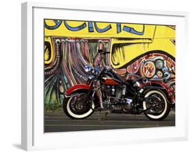 Harley Davidson Heritage Softail-null-Framed Photographic Print