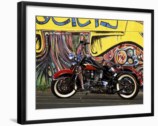 Harley Davidson Heritage Softail-null-Framed Photographic Print