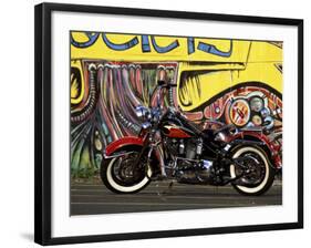 Harley Davidson Heritage Softail-null-Framed Photographic Print