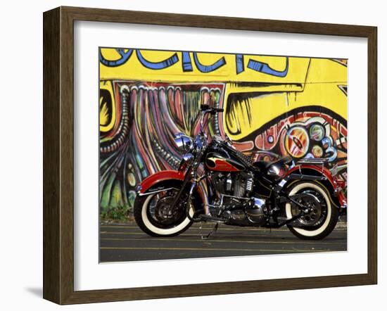 Harley Davidson Heritage Softail-null-Framed Photographic Print