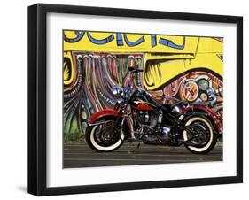Harley Davidson Heritage Softail-null-Framed Photographic Print