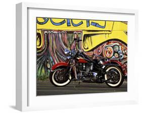 Harley Davidson Heritage Softail-null-Framed Photographic Print
