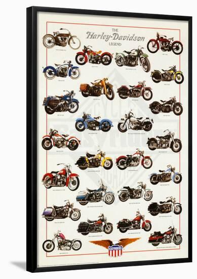 Harley Davidson Legend-null-Framed Poster