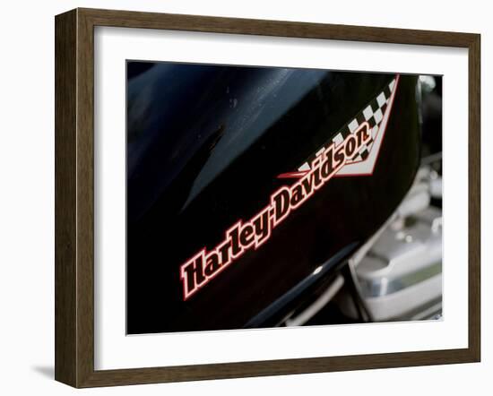 Harley Davidson Motorbike, June 1998-null-Framed Photographic Print