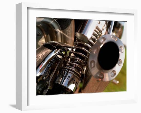 Harley Davidson Motorbike, June 1998-null-Framed Photographic Print