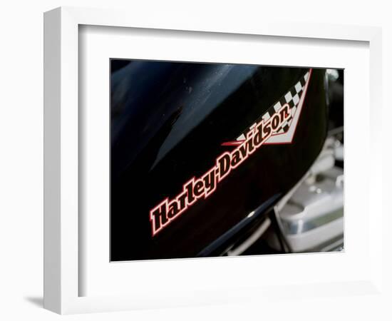 Harley Davidson Motorbike, June 1998-null-Framed Photographic Print