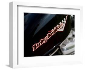 Harley Davidson Motorbike, June 1998-null-Framed Photographic Print