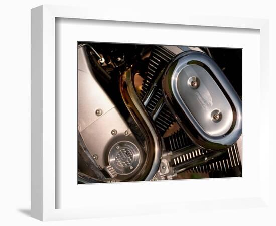 Harley Davidson Motorbike, June 1998-null-Framed Photographic Print