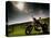 Harley Davidson Motorbike Sitting in Field, June 1998-null-Stretched Canvas