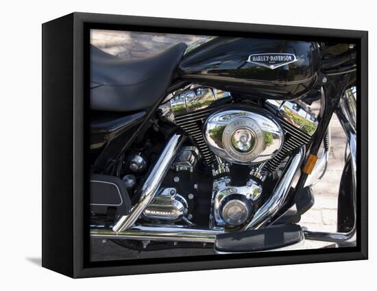 Harley Davidson Motorcycle, Key West, Florida, USA-R H Productions-Framed Stretched Canvas