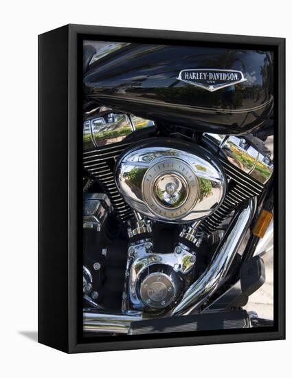 Harley Davidson Motorcycle, Key West, Florida, USA-R H Productions-Framed Stretched Canvas