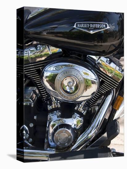 Harley Davidson Motorcycle, Key West, Florida, USA-R H Productions-Stretched Canvas