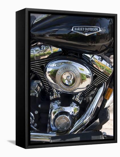 Harley Davidson Motorcycle, Key West, Florida, USA-R H Productions-Framed Stretched Canvas