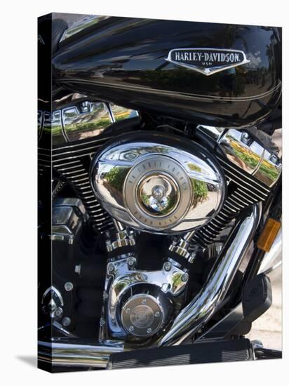 Harley Davidson Motorcycle, Key West, Florida, USA-R H Productions-Stretched Canvas