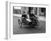 Harley Davidson Motorcycle Photograph - Seattle, WA-Lantern Press-Framed Art Print