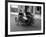 Harley Davidson Motorcycle Photograph - Seattle, WA-Lantern Press-Framed Art Print