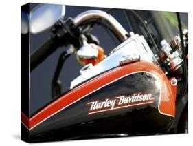 Harley Davidson Motorcycle-null-Stretched Canvas