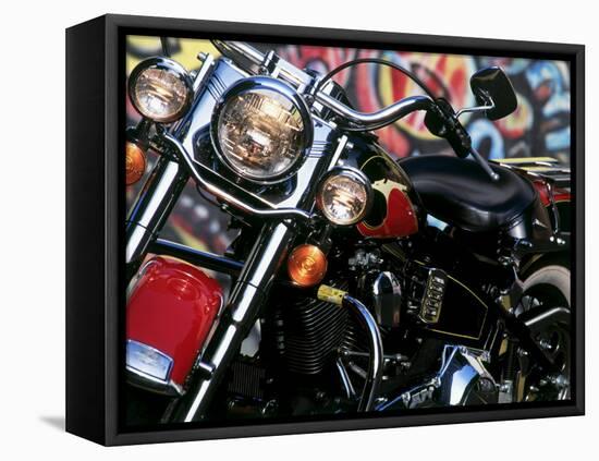 Harley Davidson Motorcycle-null-Framed Stretched Canvas