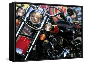 Harley Davidson Motorcycle-null-Framed Stretched Canvas