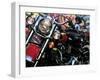 Harley Davidson Motorcycle-null-Framed Premium Photographic Print