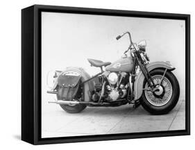Harley-Davidson Racing Motorcycle-Loomis Dean-Framed Stretched Canvas