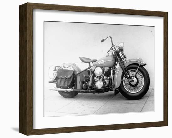 Harley-Davidson Racing Motorcycle-Loomis Dean-Framed Premium Photographic Print