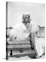 HARLOW, 1965 directed by GORDON DOUGLAS Carroll Baker (b/w photo)-null-Stretched Canvas