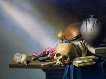 A Still Life of Fish and Other Food-Harmen van Steenwyck-Stretched Canvas