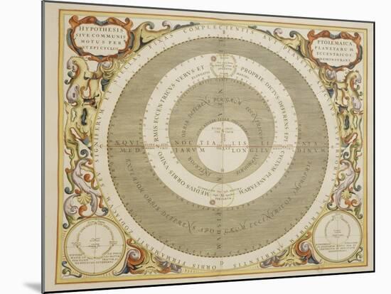 Harmonia Macrocosmica-Andreas Cellarius-Mounted Giclee Print