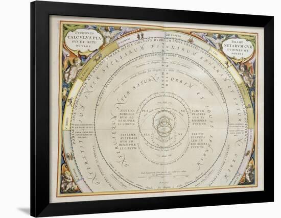 Harmonia Macrocosmica-Andreas Cellarius-Framed Premium Giclee Print