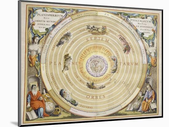 Harmonia Macrocosmica-Andreas Cellarius-Mounted Giclee Print